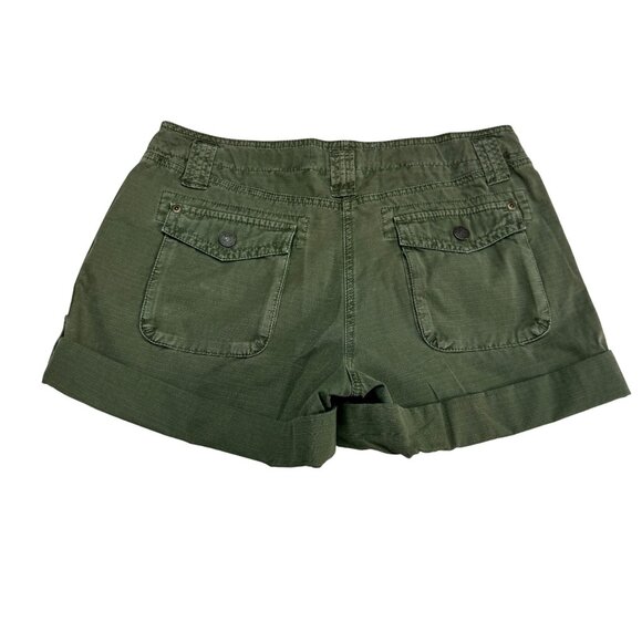 J. Crew Chino Classic Twill City Fit Shorts Women's Utility Pocket Green, Size 4 - Picture 2 of 9